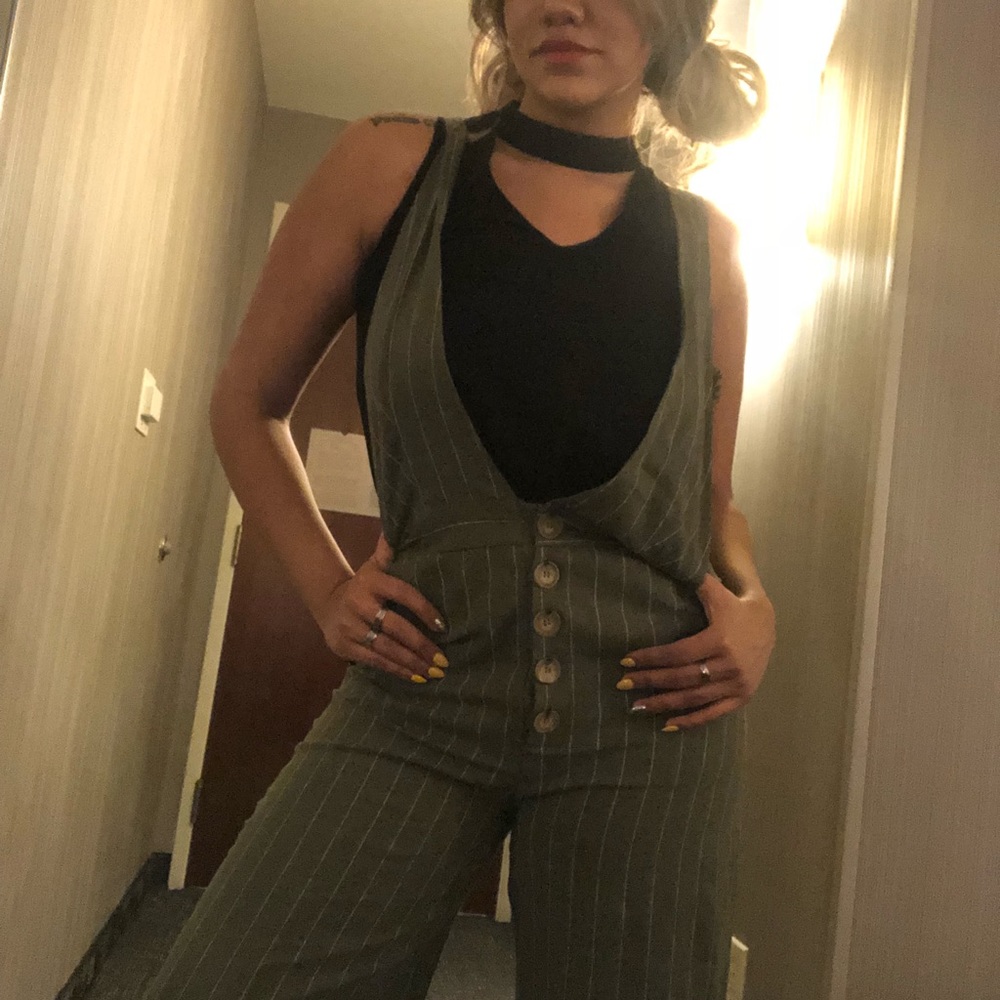 Forever 21 Olive Green Jumpsuit
